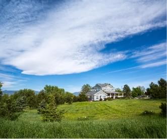 home with large front yard